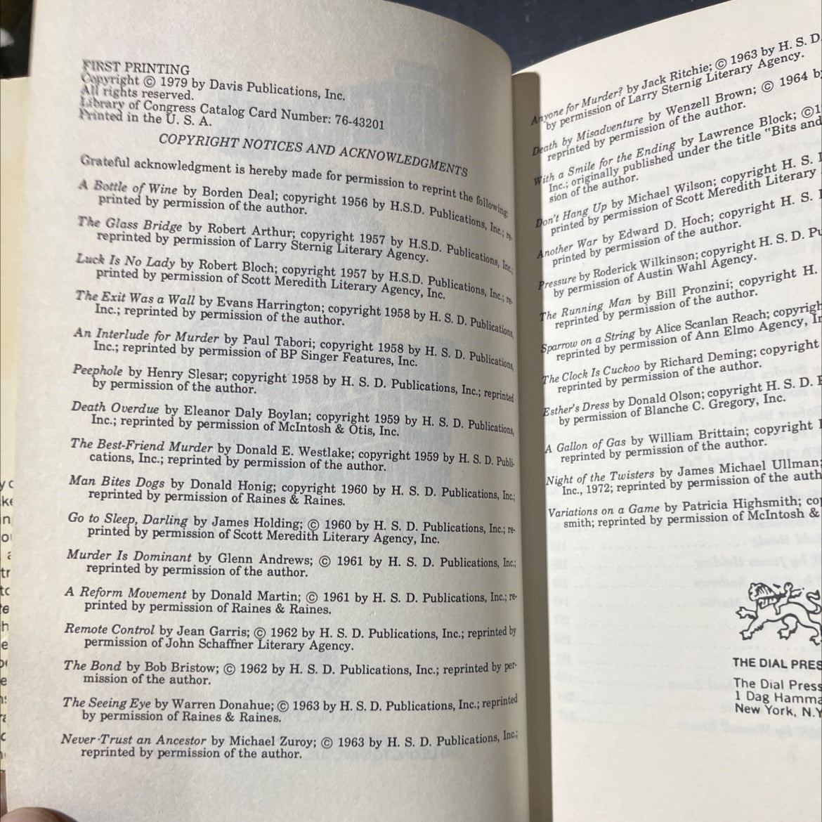 alfred hitchcock's tales to send chills down your spine book, by unknown, 1979 Hardcover image 3