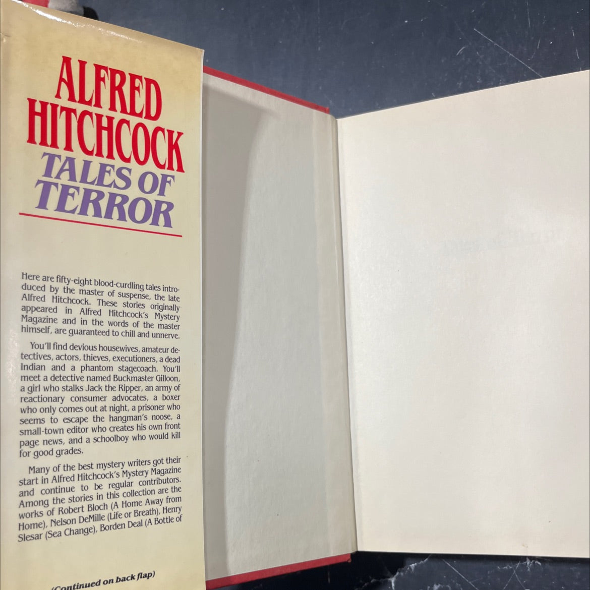 alfred hitchcock tales of terror book, by unknown, 1986 Hardcover image 4