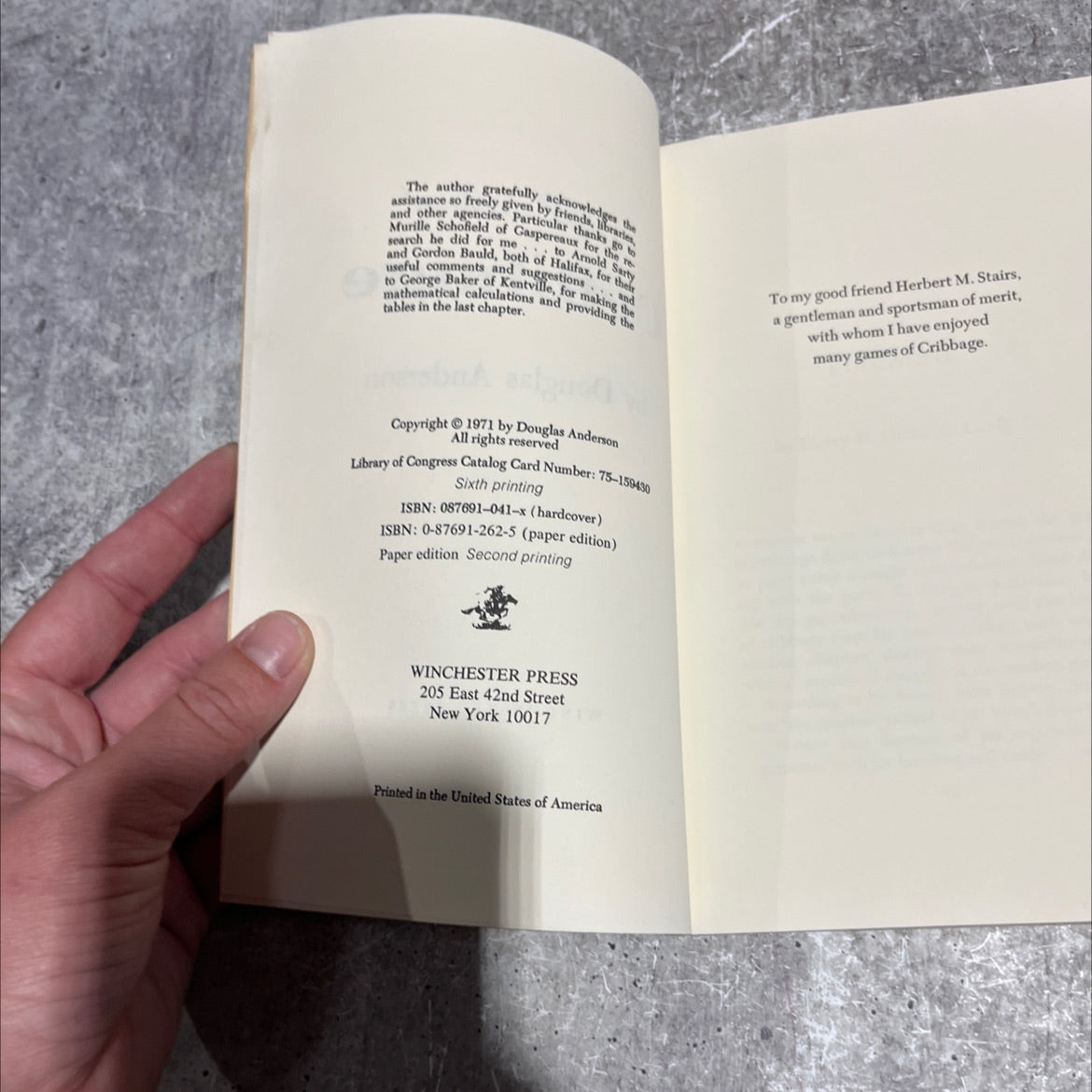 all about cribbage book, by Douglas Anderson, 1971 Paperback image 3