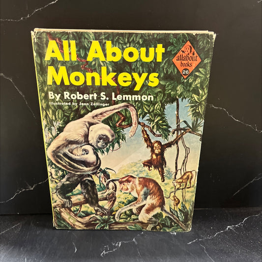 all about monkeys book, by Robert S. Lemmon, 1958 Hardcover image 1