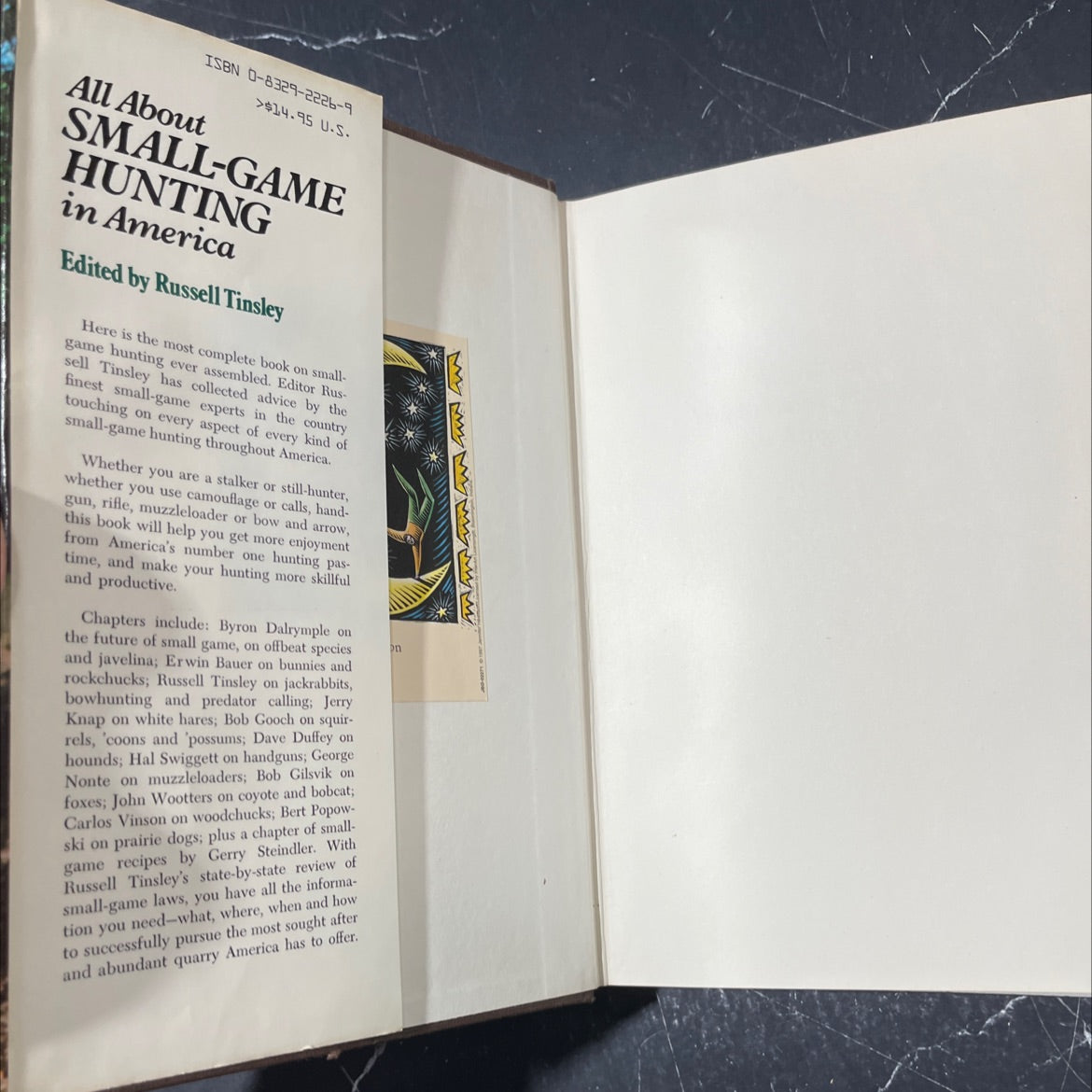 all about small-game hunting in america book, by Russell Tinsley, 1976 Hardcover image 4
