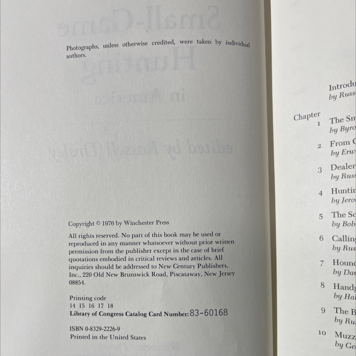 all about small-game hunting in america book, by Russell Tinsley, 1976 Hardcover image 3