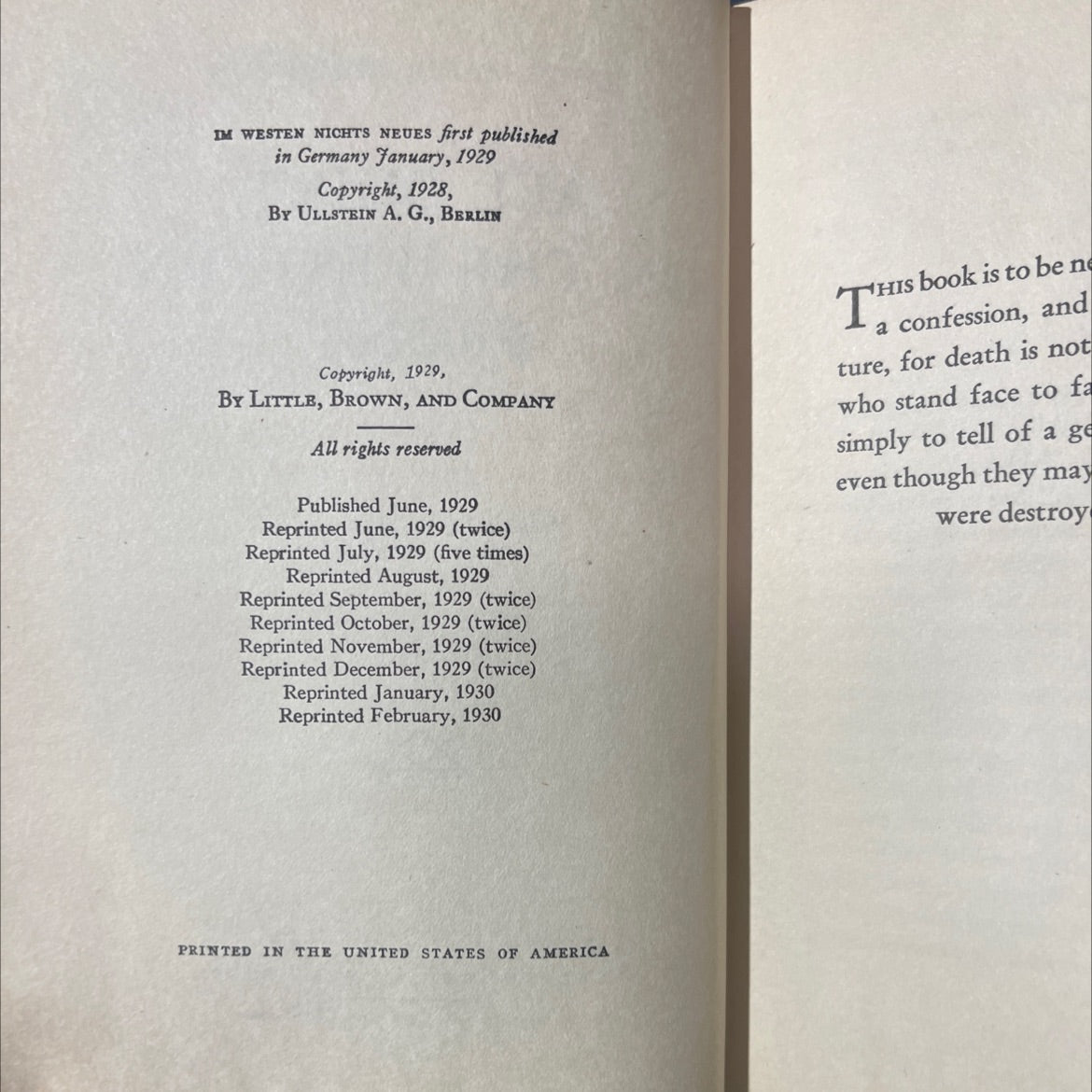 all quiet on the western front book, by erich maria remarque, 1929 Hardcover image 3