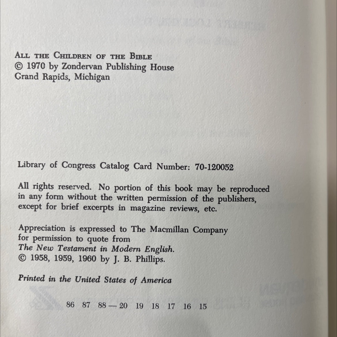 all the children of the bible book, by herbert lockyer, d.d., 1970 Hardcover image 3