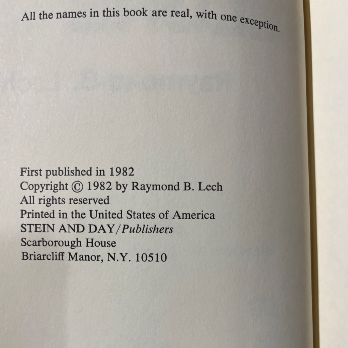 all the drowned sailors book, by raymond b. lech, 1982 Hardcover image 3