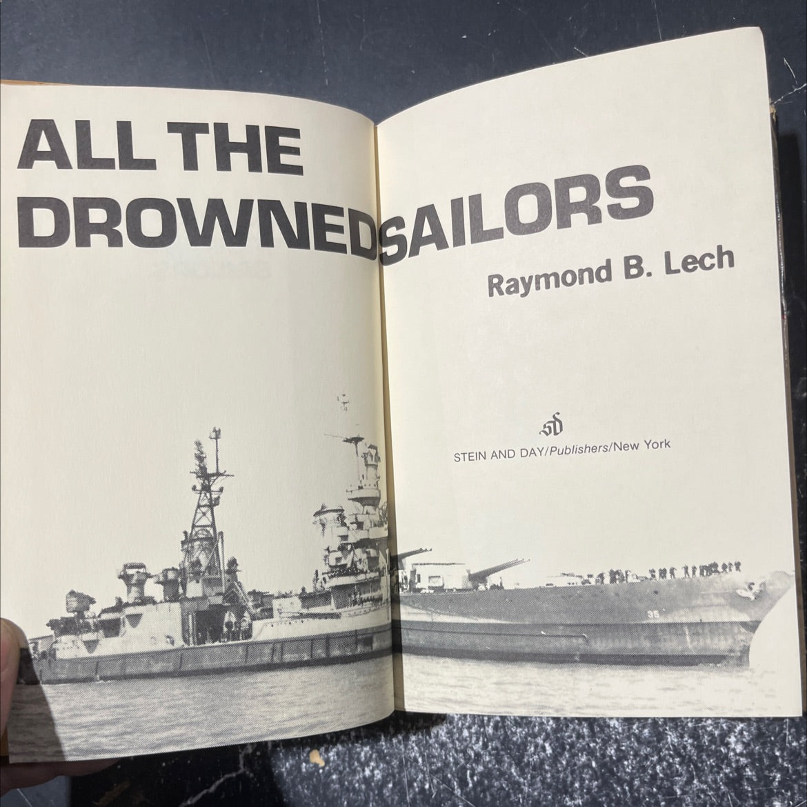 all the drowned sailors book, by raymond b. lech, 1982 Hardcover image 2