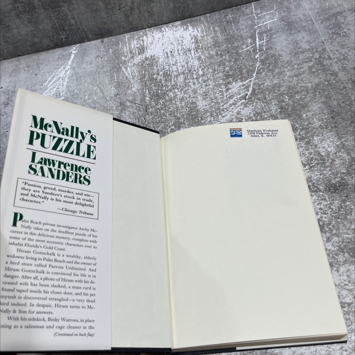 ally mcnally's le punn book, by lawrence sanders, 1996 Hardcover image 4
