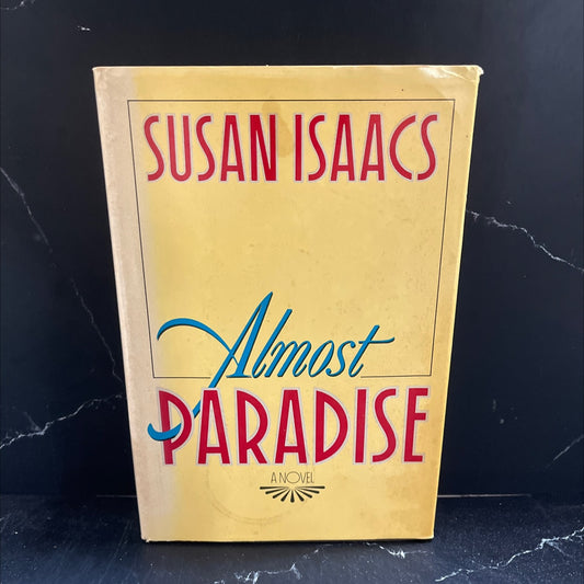 almost paradise book, by susan isaacs, 1984 Hardcover image 1