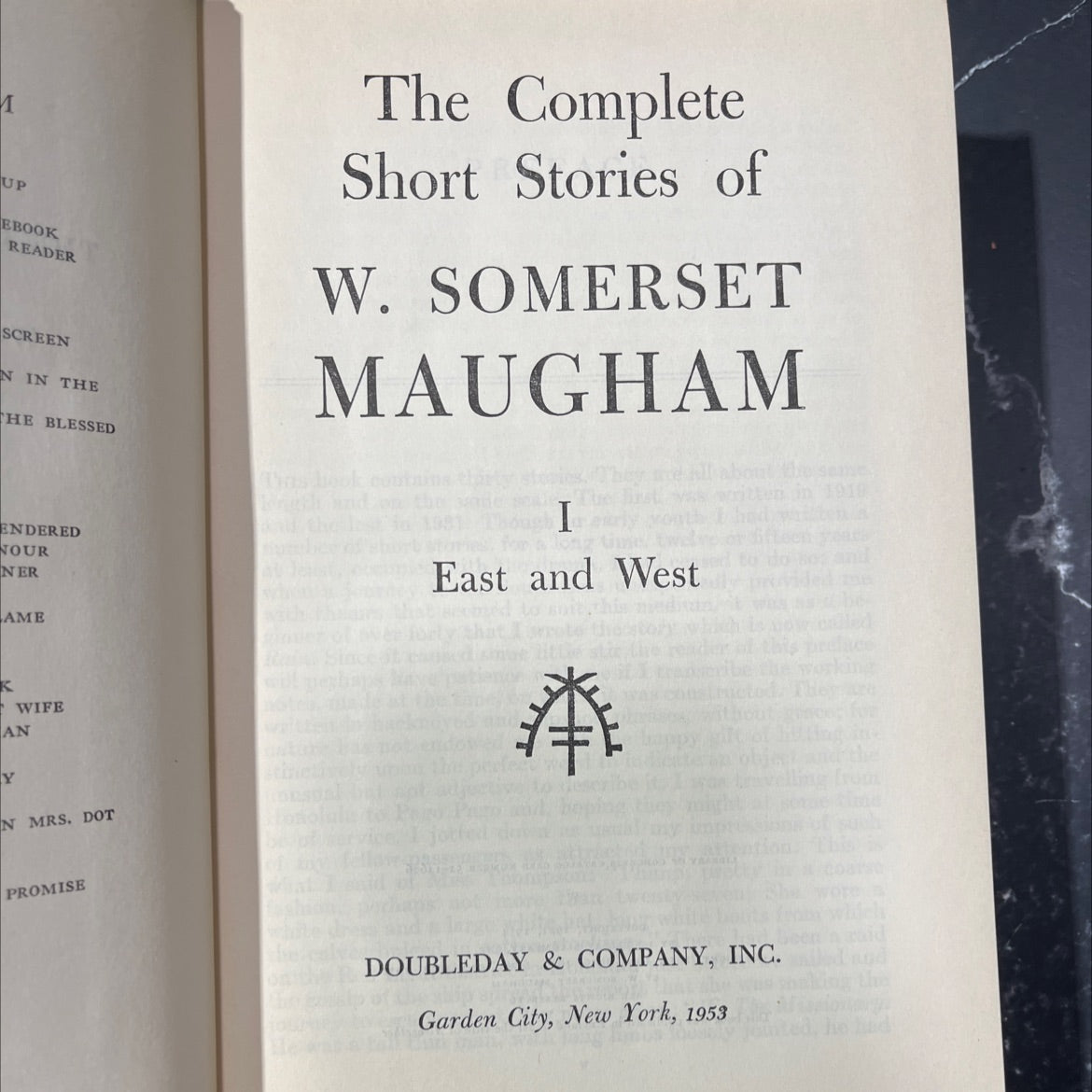 altogether book, by w. somerset maugham, 1934 Hardcover image 1