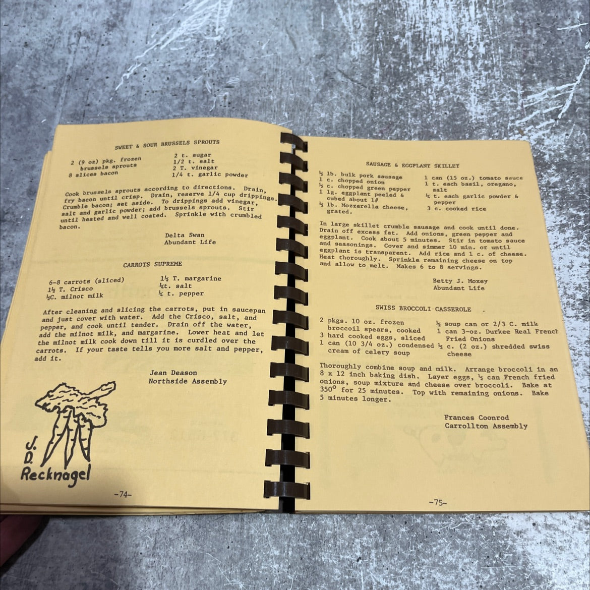 alton area assemblies present \"feast of the harvest\" book, by norton richardson, unknown Paperback image 3