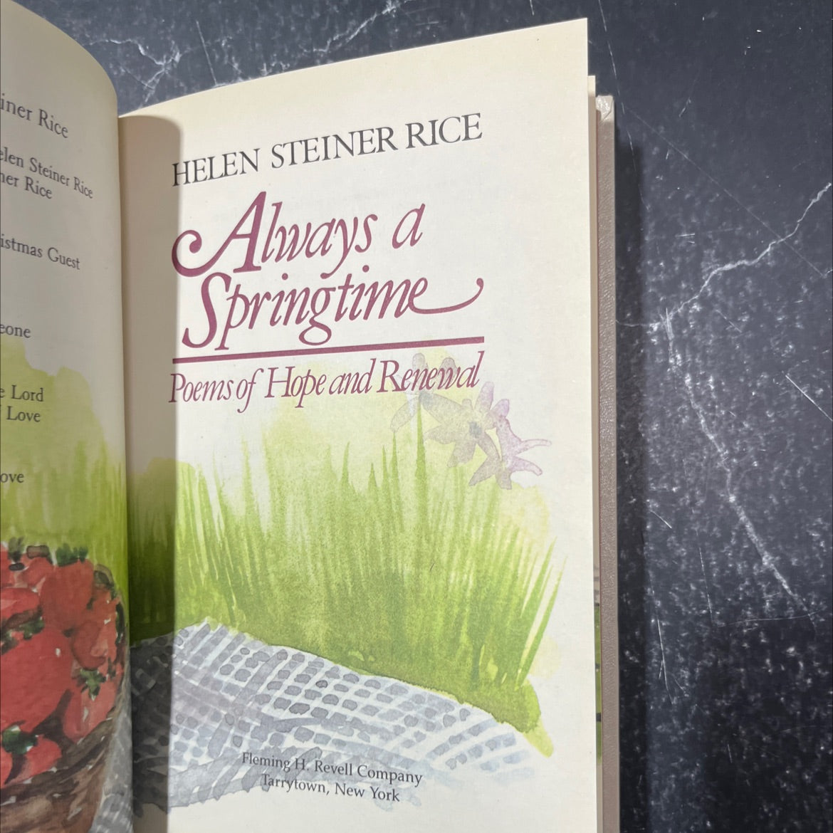 always a springtime book, by helen steiner rice, 1987 Hardcover image 2