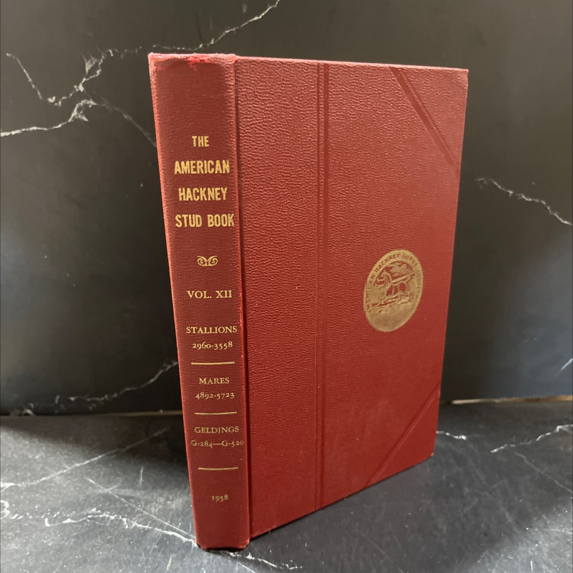 american hackney stud book vol. xii book, by american hackney horse society, 1960 Hardcover image 1