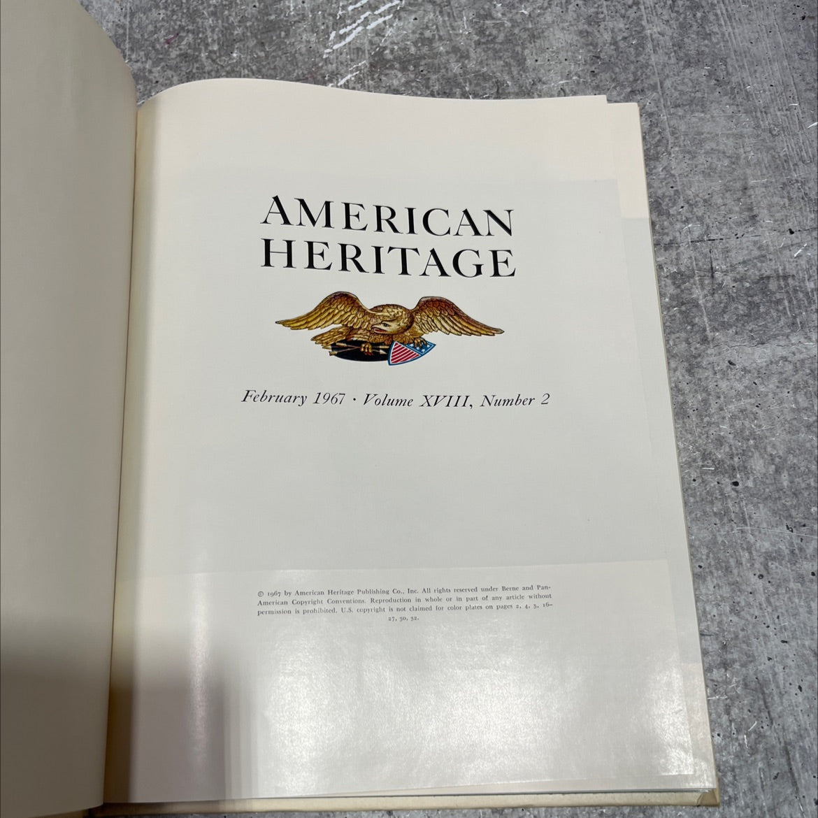 american heritage book, by unknown, 1967 Hardcover image 2