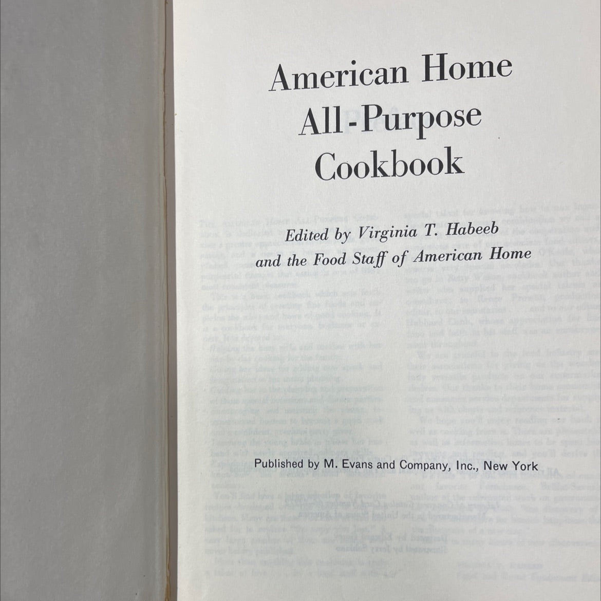 american home all-purpose cookbook book, by Virginia T. Habeeb, 1966 Hardcover image 2