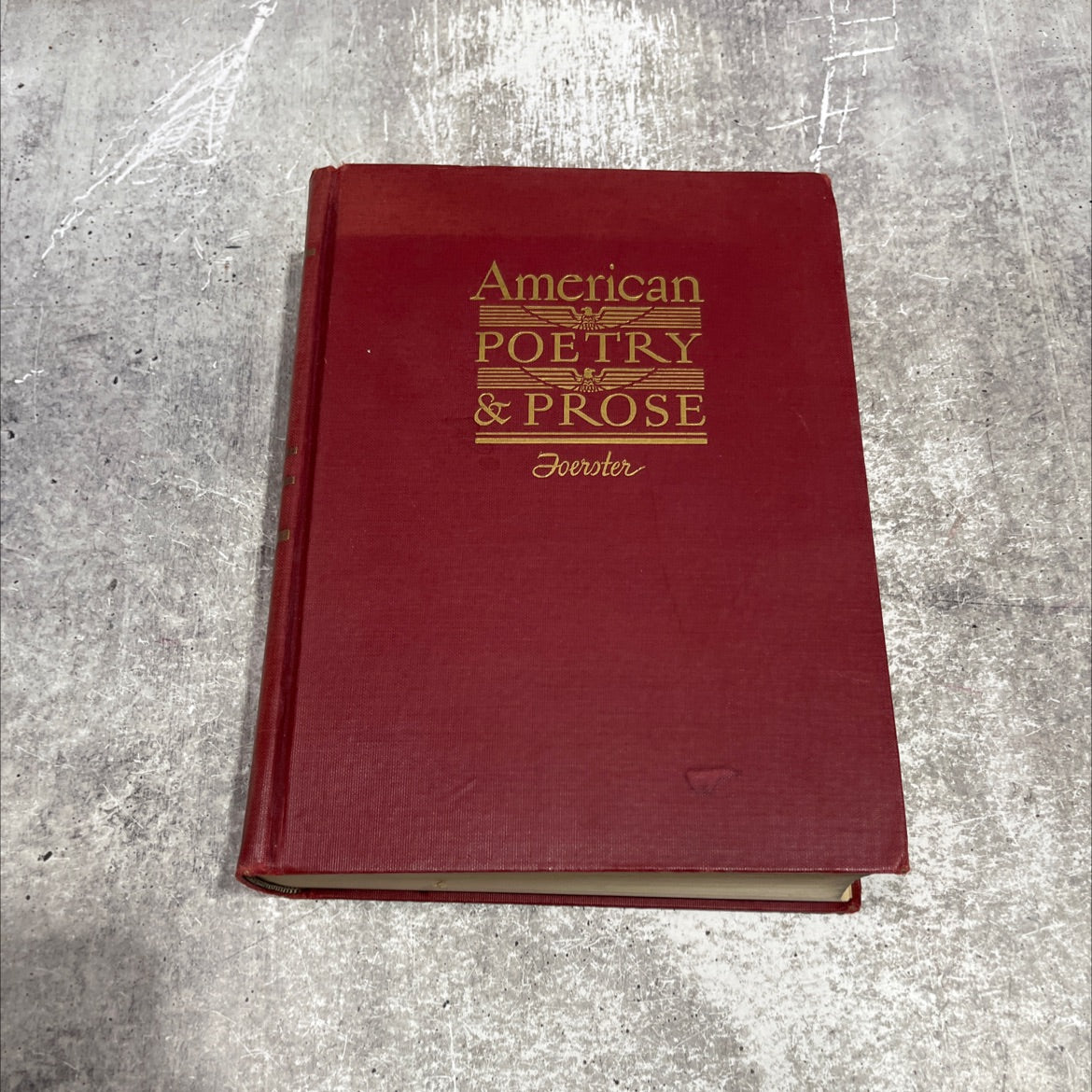 american poetry and the prose book, by Norman Foerster, 1944 Hardcover image 1