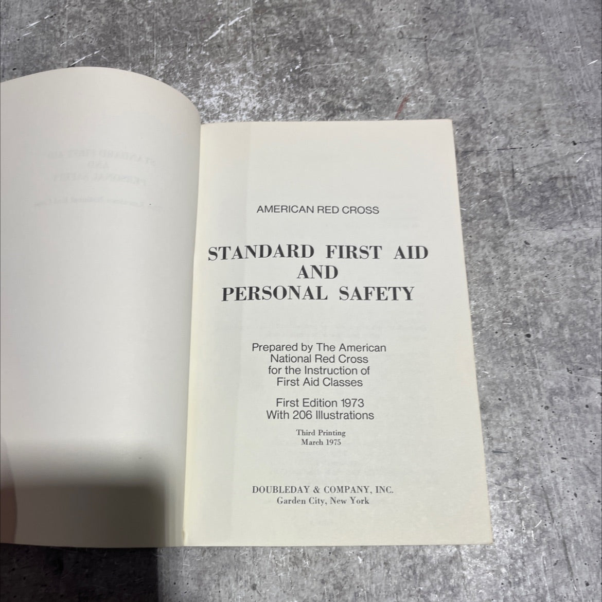 american red cross standard first aid and personal safety book, by the american national red cross, 1975 Paperback image 2