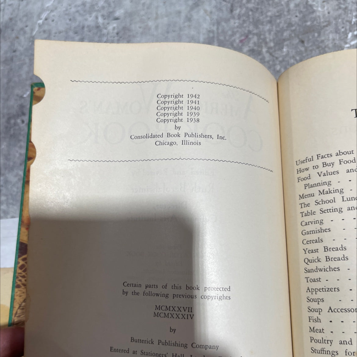 american woman's cook book book, by ruth berolzheimer, 1943 Hardcover image 3