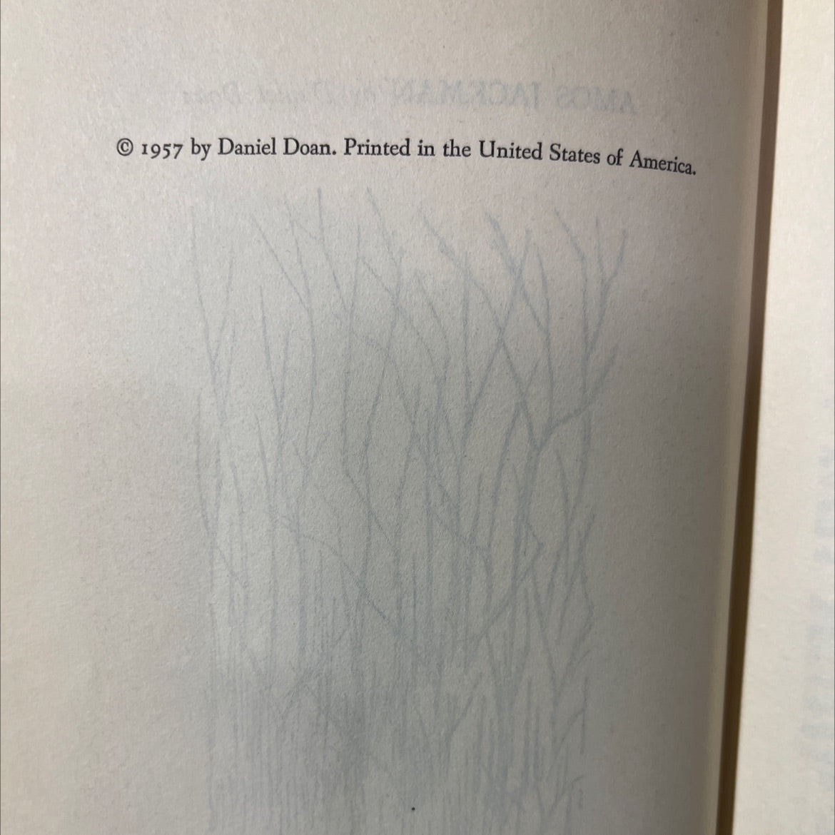 amos jackman book, by Daniel Doan, 1957 Hardcover image 3