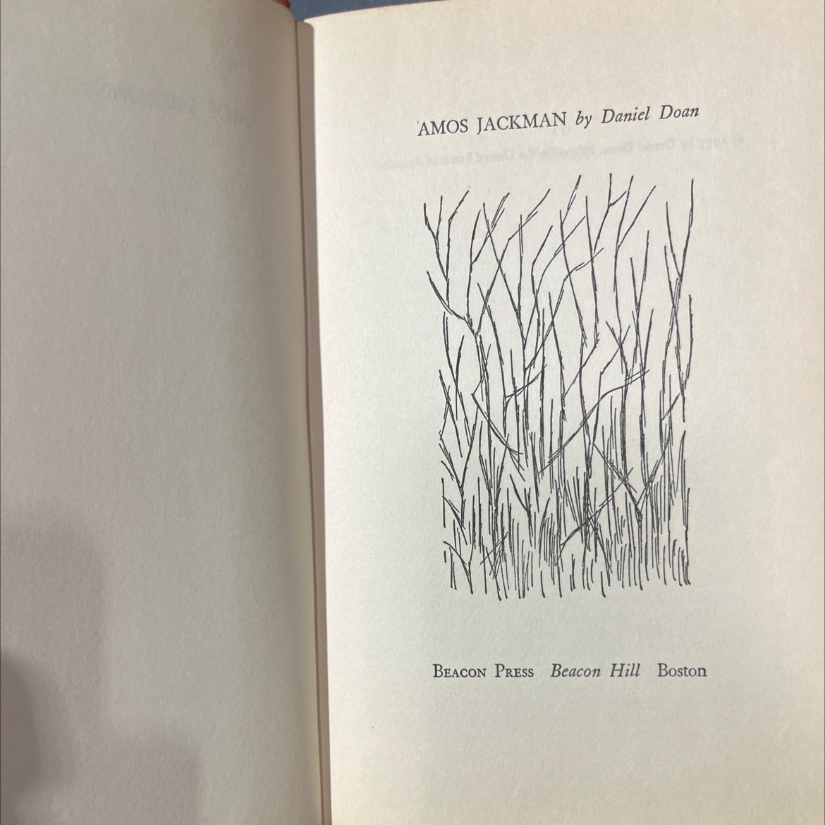 amos jackman book, by Daniel Doan, 1957 Hardcover image 2