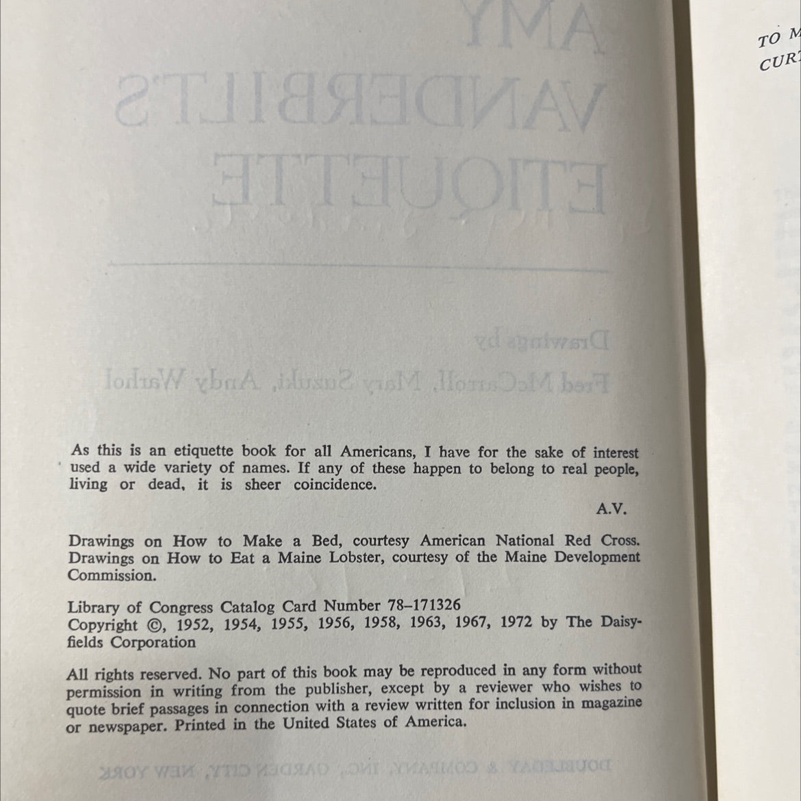 amy vanderbilt's etiquette book, by amy vanderbilt, 1972 Hardcover image 3