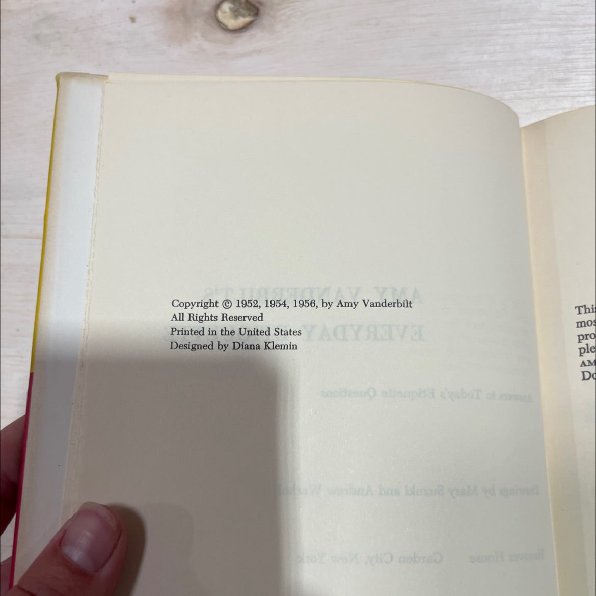 amy vanderbilt's everyday etiquette answers to today's etiquette questions book, by amy vanderbilt, 1956 Hardcover image 3