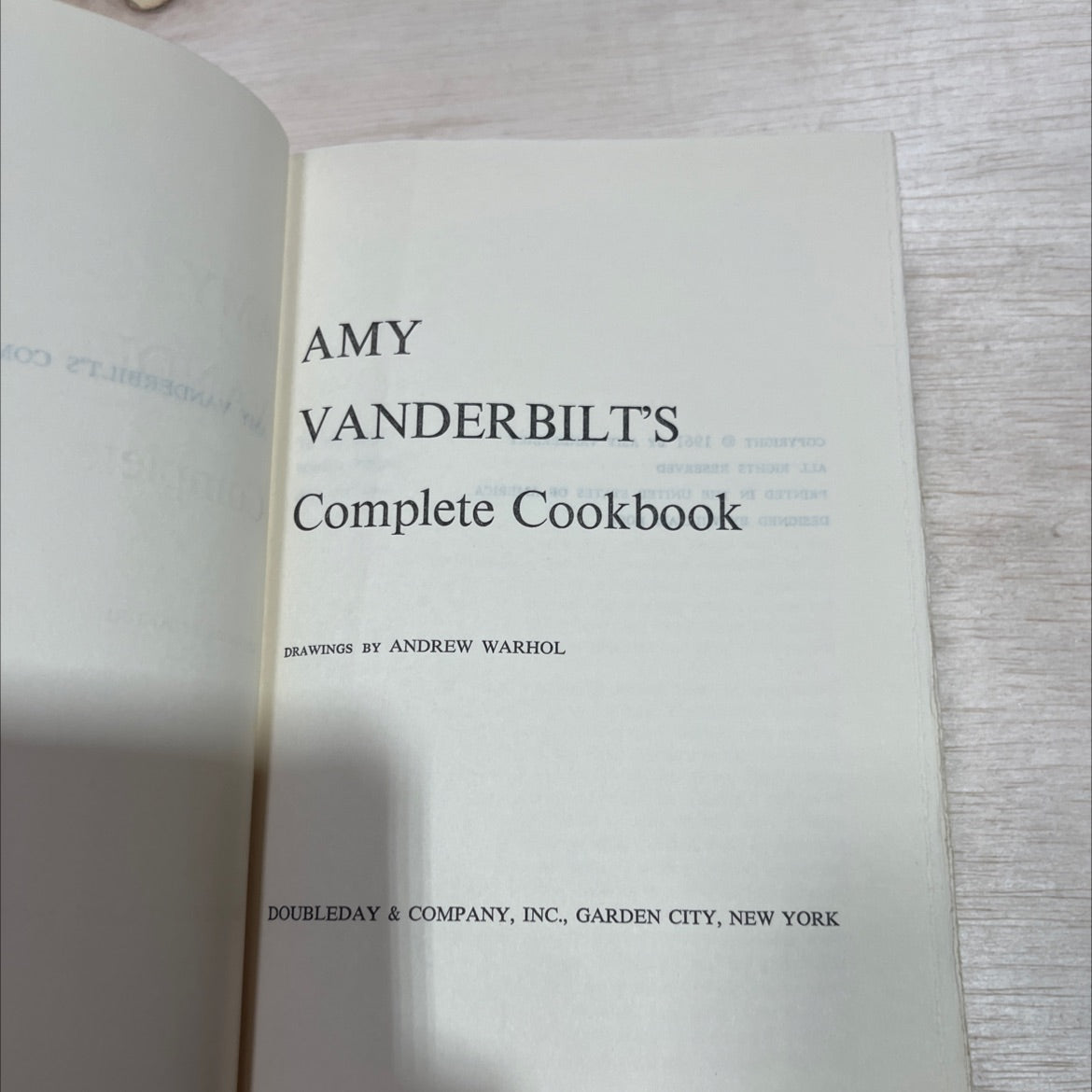 amy vanderbilt's they too dave thode jia complete cookbook book, by amy vanderbilt, 1961 Hardcover image 2