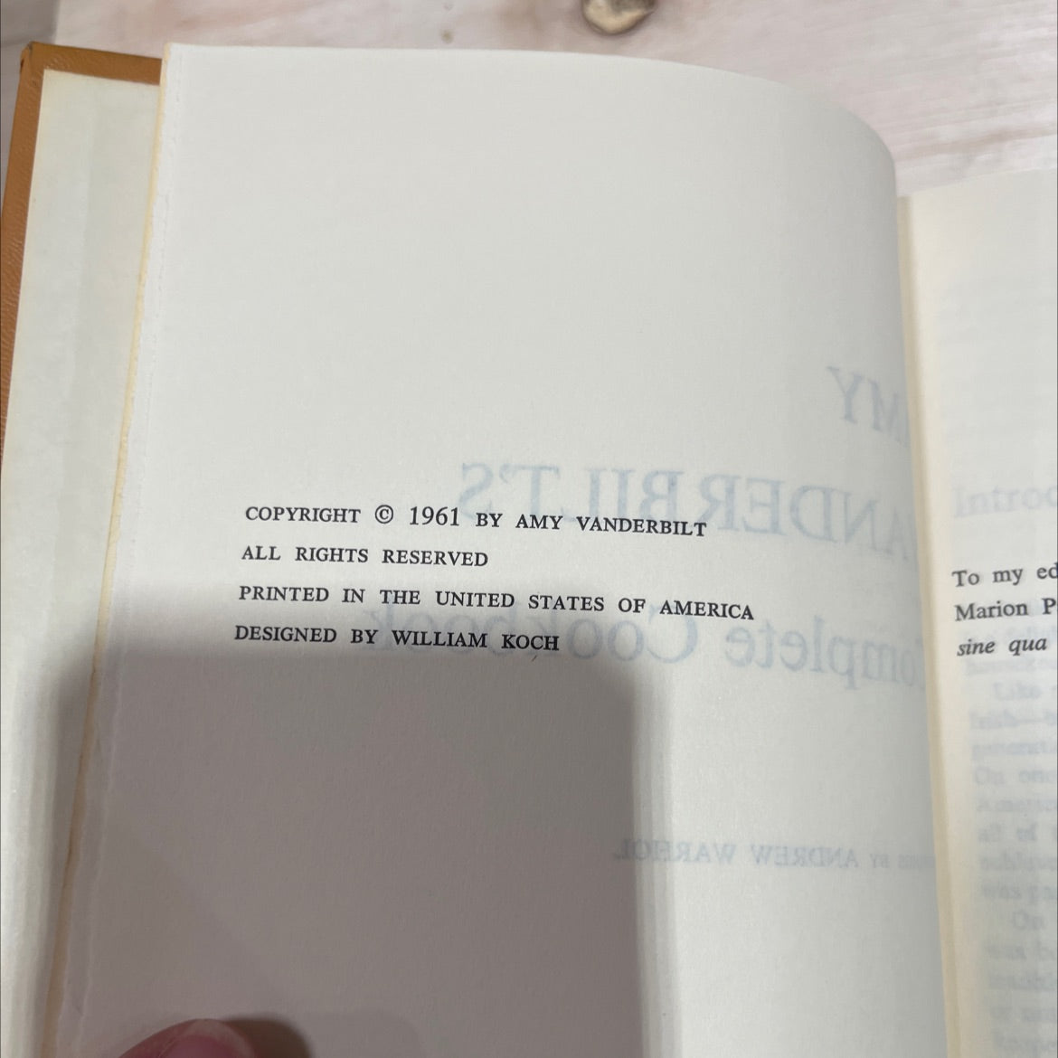 amy vanderbilt's they too dave thode jia complete cookbook book, by amy vanderbilt, 1961 Hardcover image 3