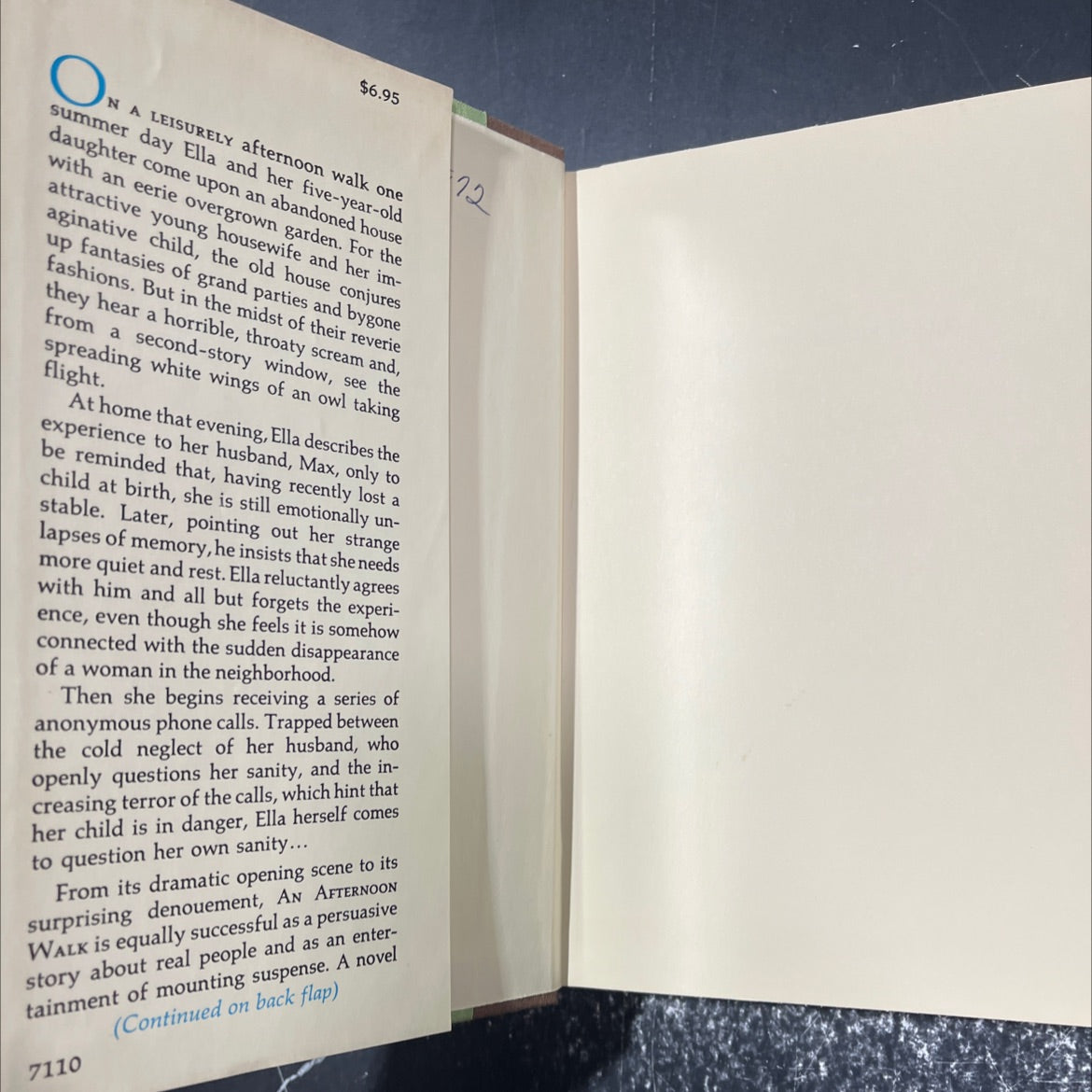 an afternoon walk book, by dorothy eden, 1971 Hardcover image 4