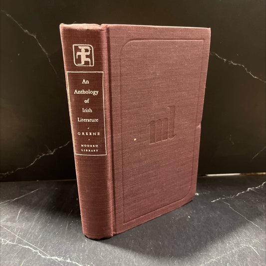 an anthology of irish literature book, by David H. Greene, 1954 Hardcover image 1