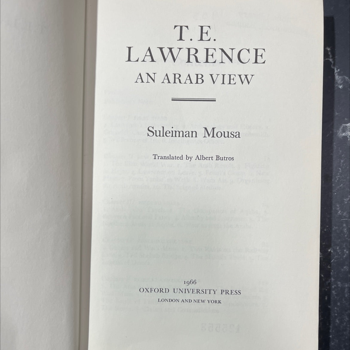 an arab view book, by suleiman mousa, 1966 Hardcover image 2