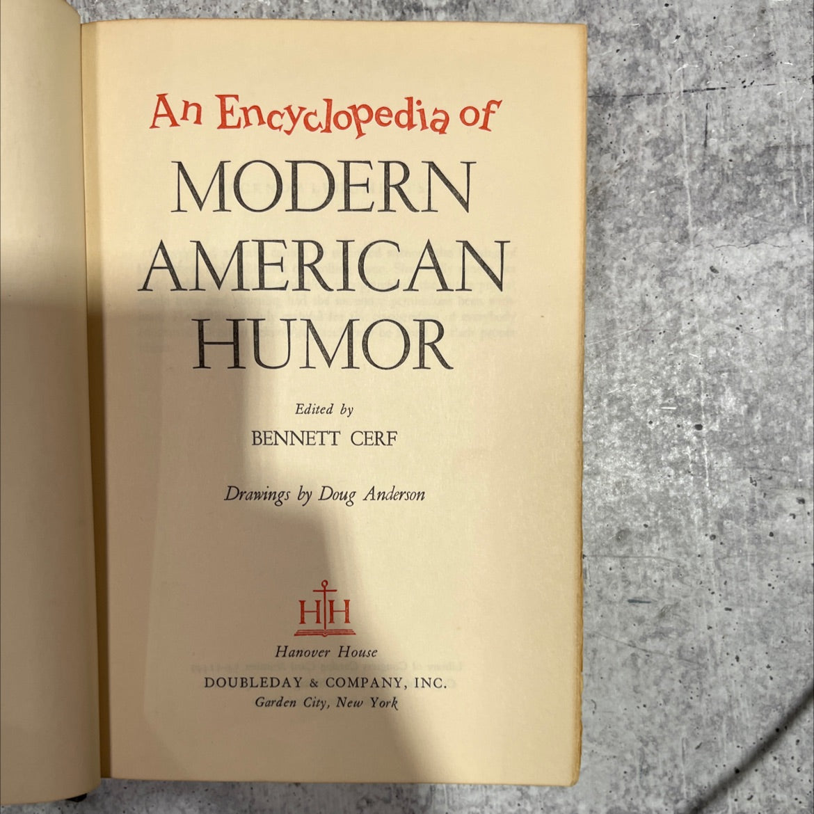 an encyclopedia of modern american humor book, by bennett cerf, 1954 Hardcover image 2