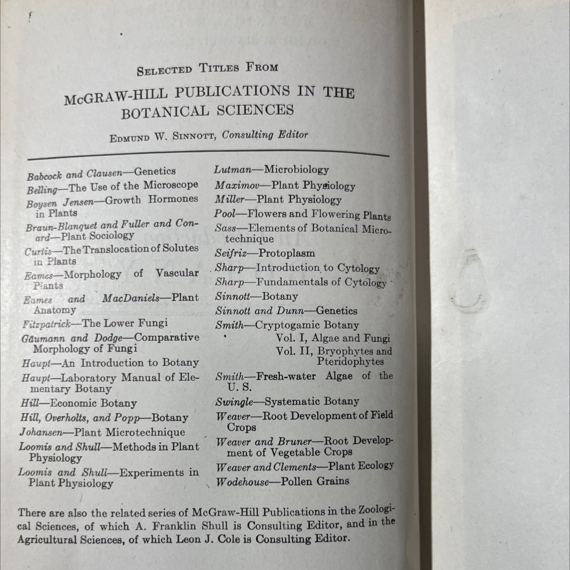 an introduction to botany book, by haupt, 1970 Hardcover image 3