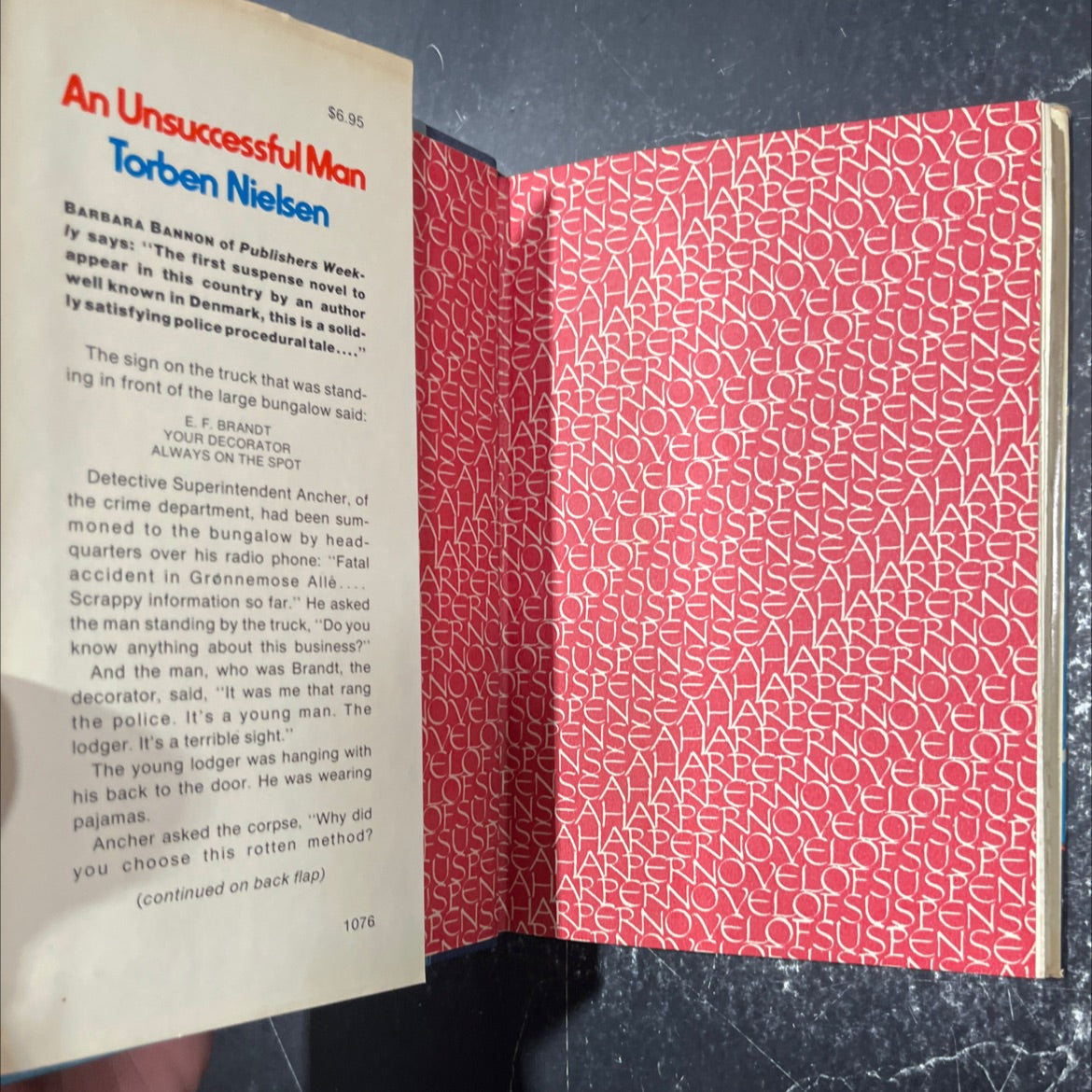 an unsuccessful man book, by torben nielsen, 1976 Hardcover image 4