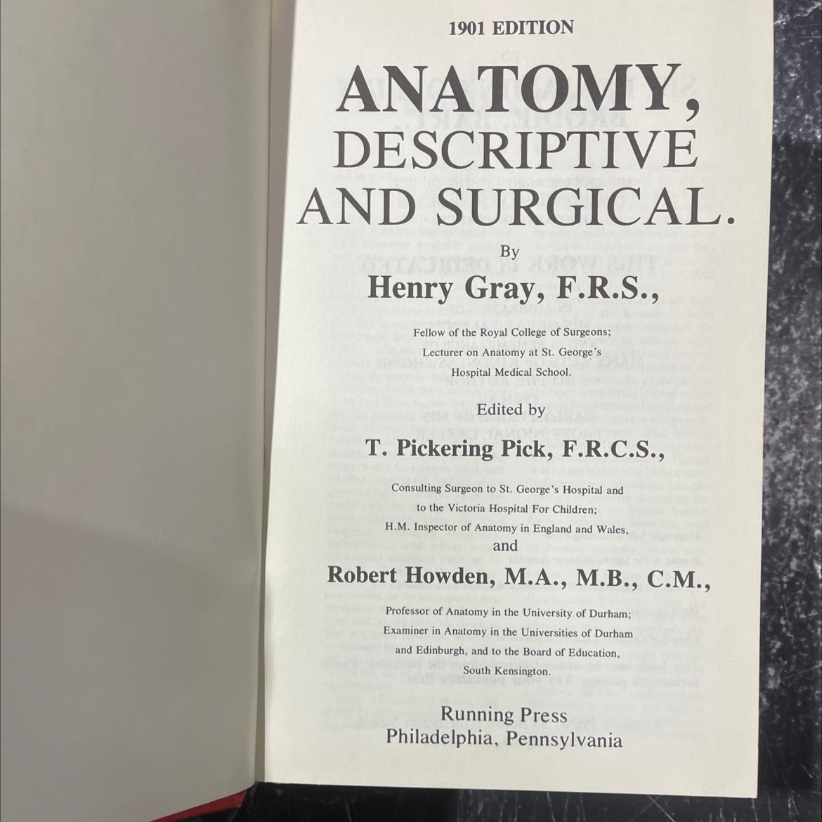 anatomy, descriptive and surgical book, by Henry Gray, 1974 Hardcover image 2