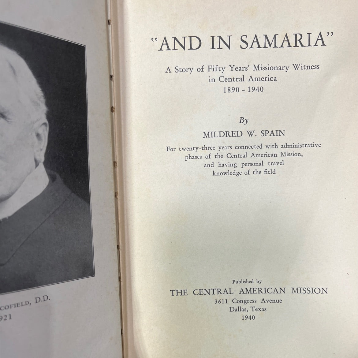 and in samaria book, by mildred w. spain, 1940 Hardcover image 2