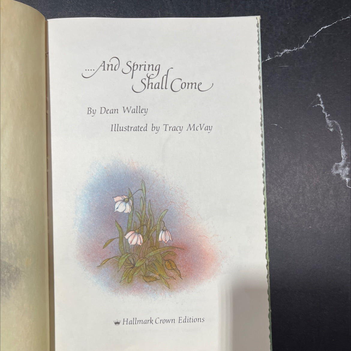 and spring shall come book, by dean walley, 1971 Hardcover image 2
