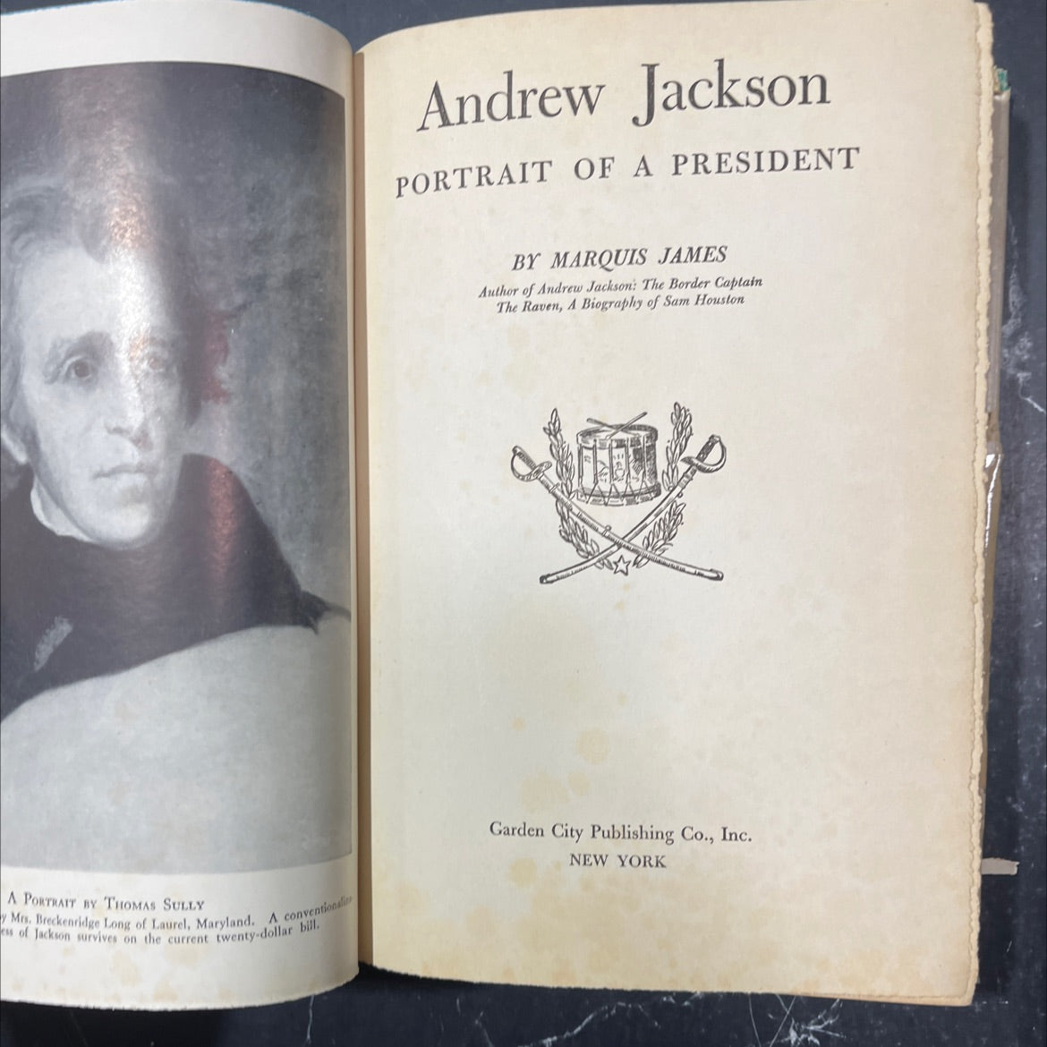 andrew jackson portrait of a president book, by marquis james, 1940 Hardcover image 2