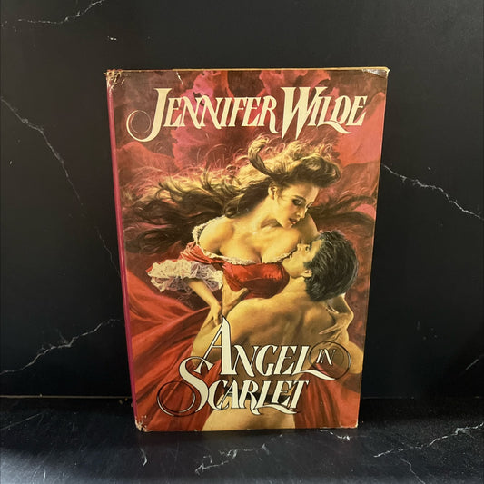 angel in scarlet book, by tom huff, 1986 Hardcover image 1
