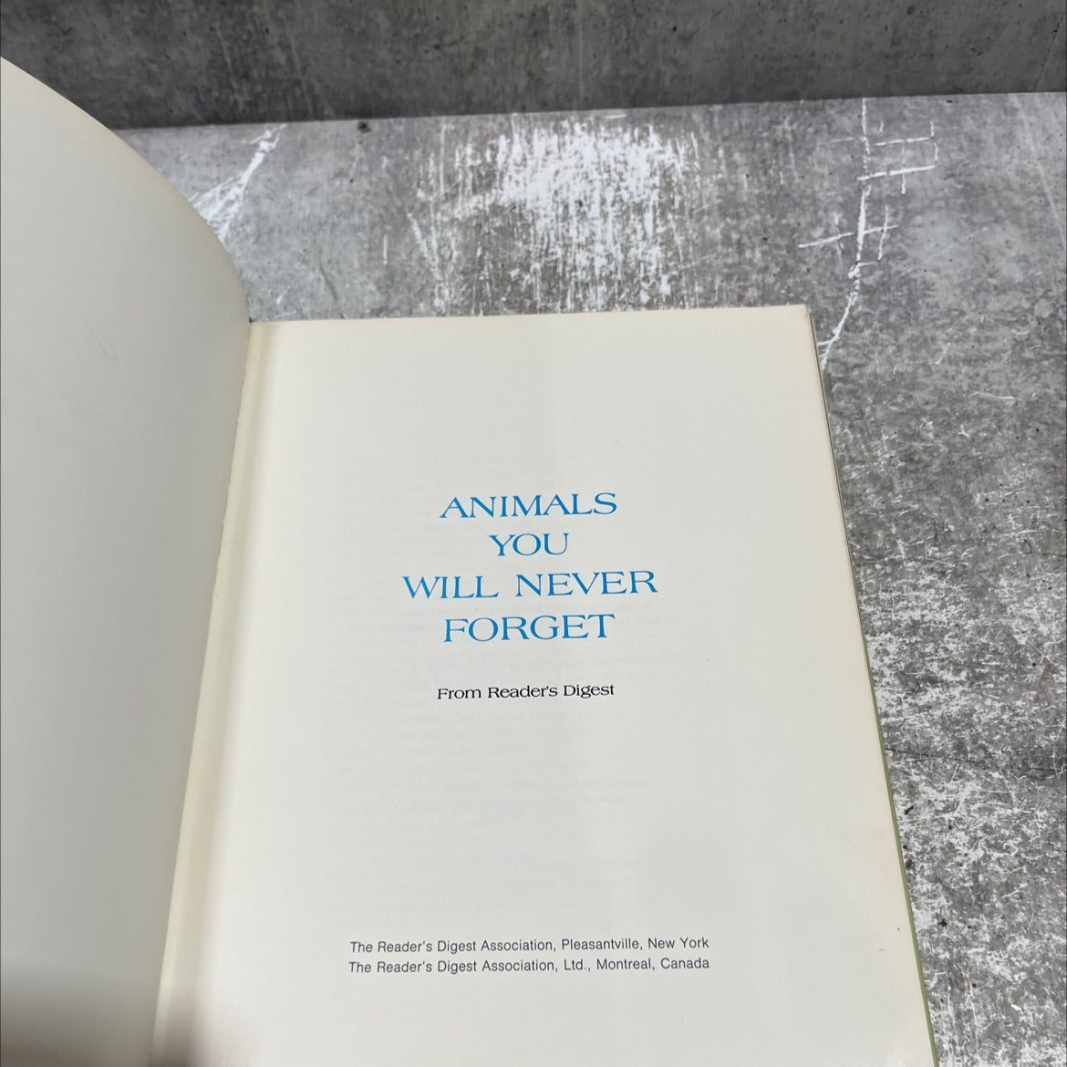 animals you will never forget book, by unknown, 1969 Hardcover image 2