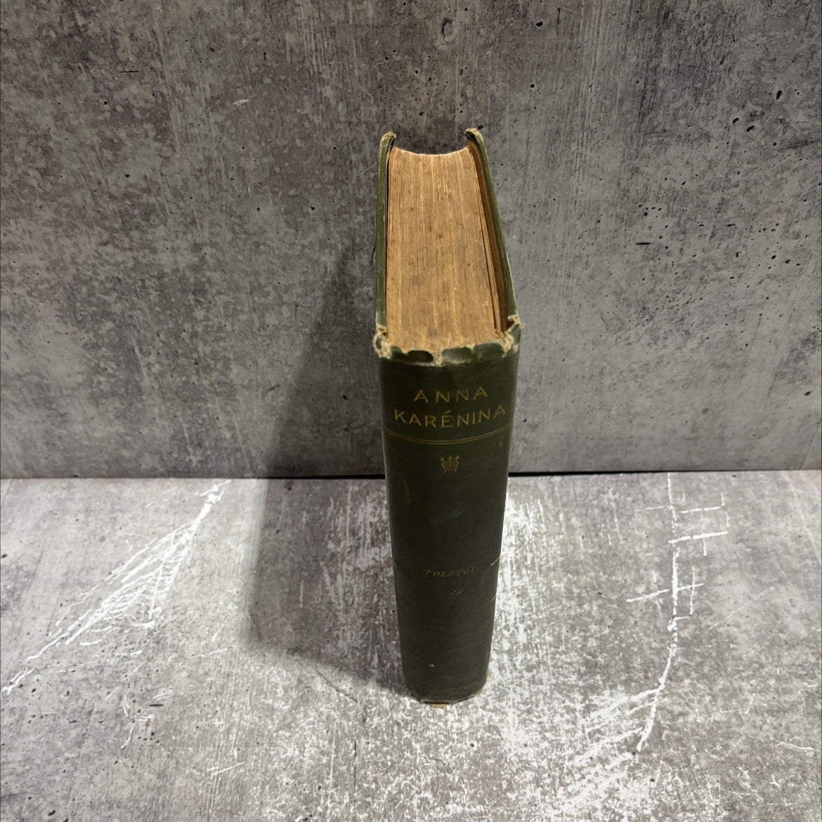 anna karenina book, by count lyof n. tolstoi, 1886 Hardcover, Rare, Antique image 4