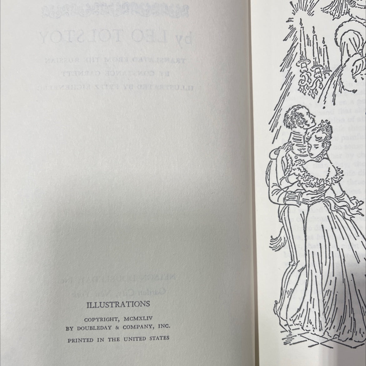 anna karenina book, by leo tolstoy, 1944 Hardcover image 3