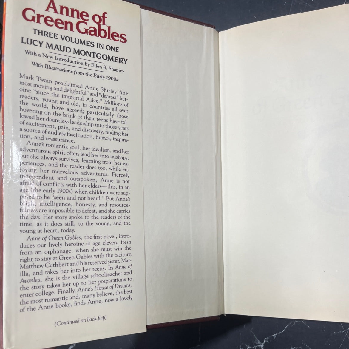 anne of green gables three volumes in one book, by lucy maud montgomery, 1986 Hardcover image 4