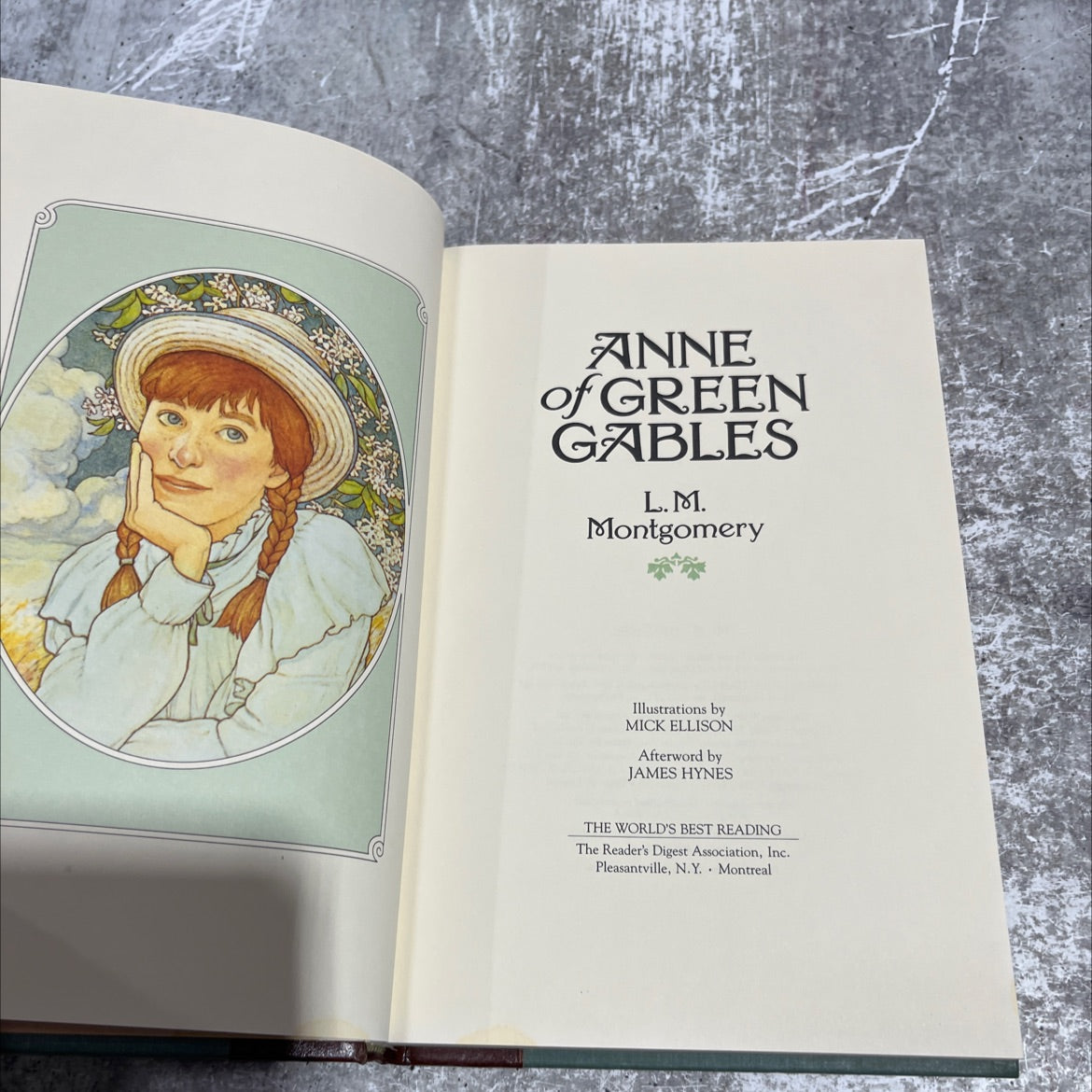 anne of green gables book, by L.M. Montgomery, 1992 Hardcover image 2