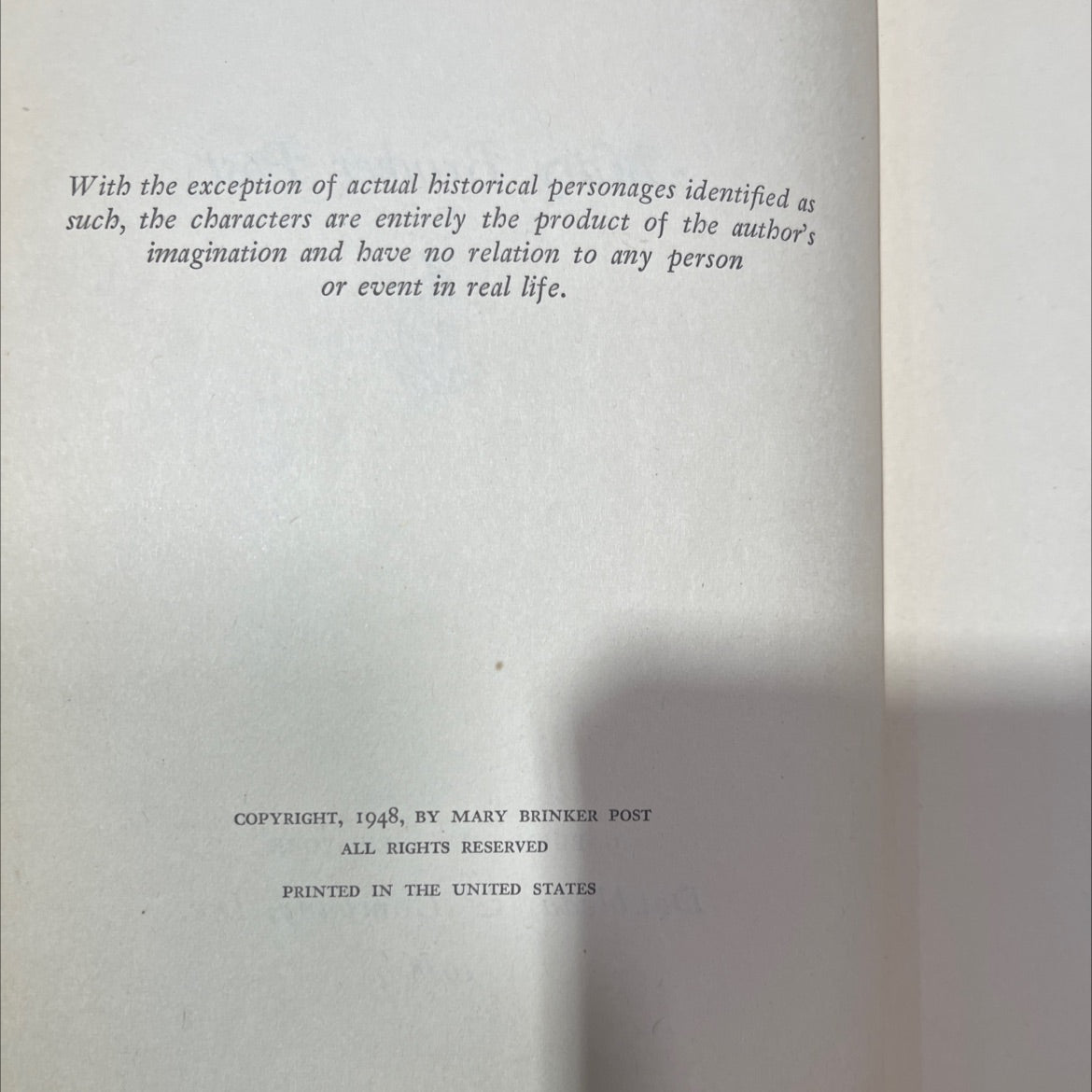 annie jordan: a novel of seattle book, by mary brinker post, 1948 Hardcover image 3