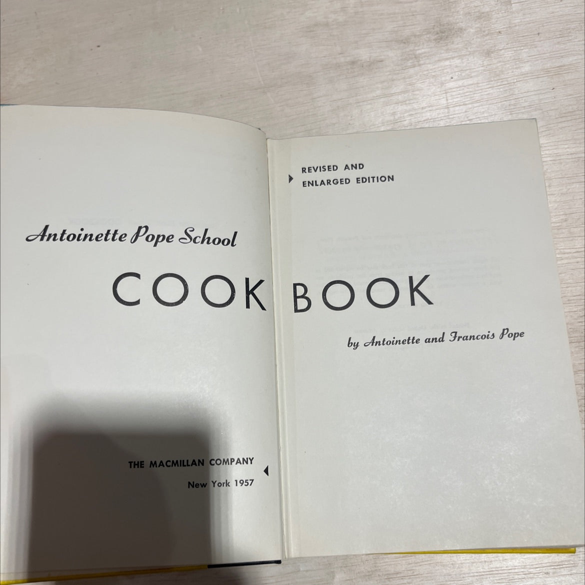 antoinette pope school cook book book, by antoinette and francois pope, 1957 Hardcover image 2