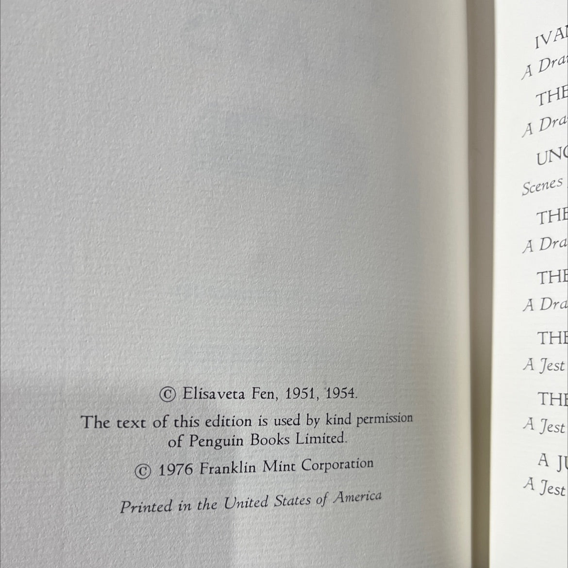 anton chekhov eight plays book, by anton chekhov, 1976 Leather image 3