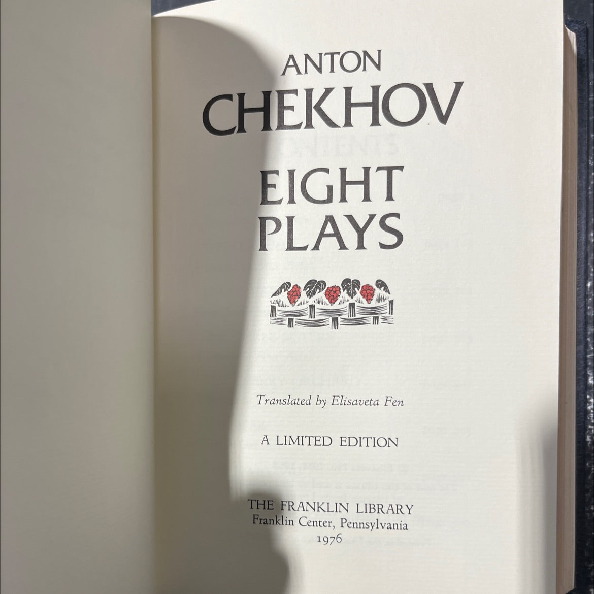 anton chekhov eight plays book, by anton chekhov, 1976 Leather image 2