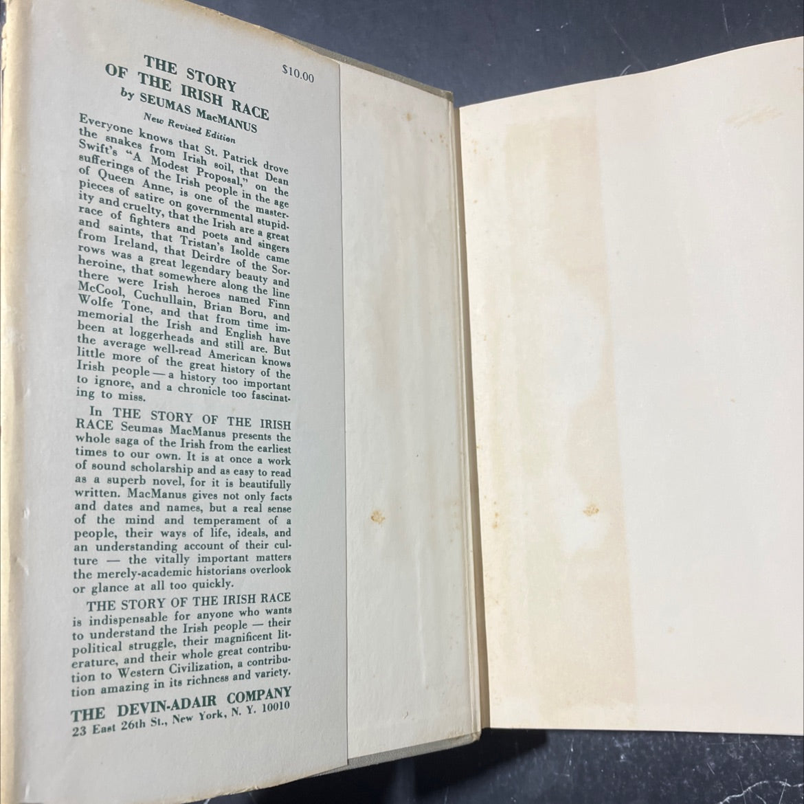 anus rs the story of the irish race a popular history of ireland umamoam bamu book, by seumas macmanus, 1946 Hardcover image 4