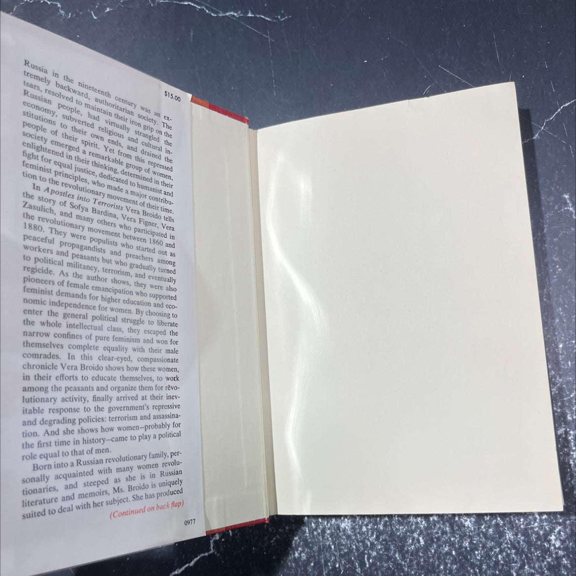 apostles into terrorists book, by vera broido, 1977 Hardcover image 4