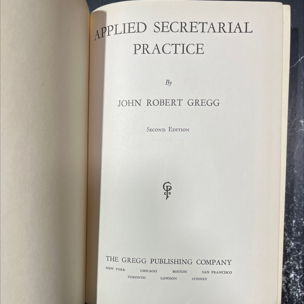 applied secretarial practice book, by john robert gregg, 1941 Hardcover image 2